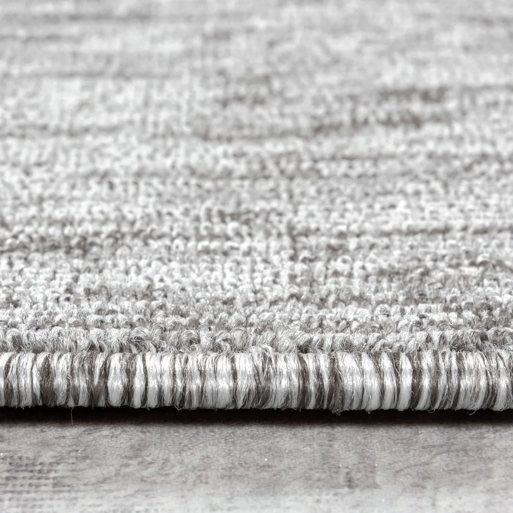 Ayyildiz, Kusový koberec Nizza 1800 lightgrey, 240x340, šedá, chodba / predsieň