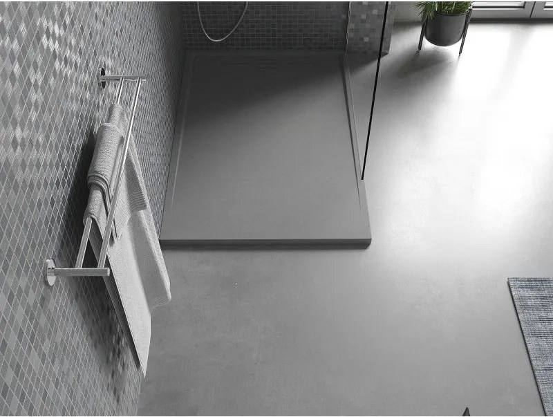 Mexen Amon, SMC obdĺžniková sprchová vanička 120 x 90 cm, šedá, 4F619012