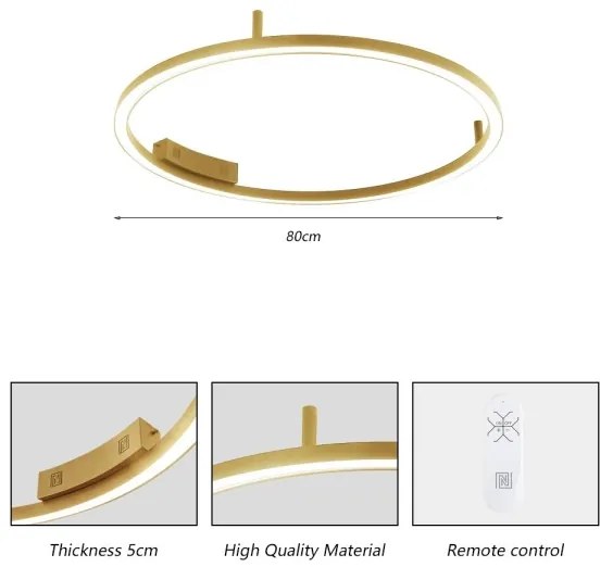 Immax NEO 07291-80G - LED+CCT stmievateľné stropné svietidlo FINO 55W/230V Tuya priemer 80 cm s diaľkovým ovládaním