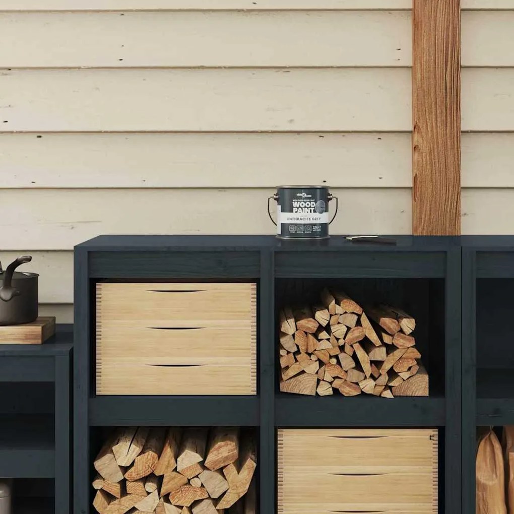 Farba na drevo Sivá 2,5 L Tlač na stenu 4008539