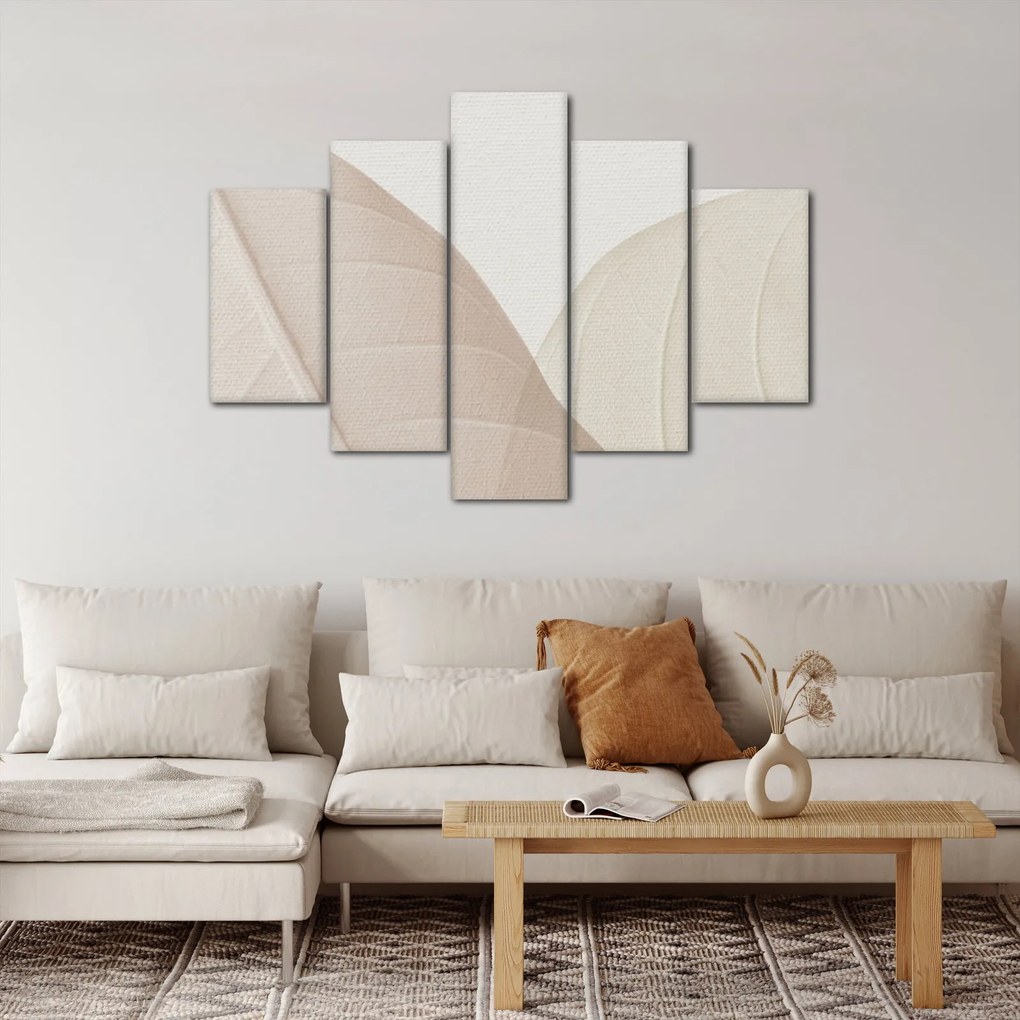 Obraz - Texturované listy (150x105 cm)