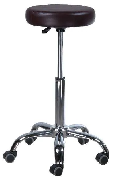 LuxuryForm DESIGN Taburet PING na podstave s kolieskami - čierny