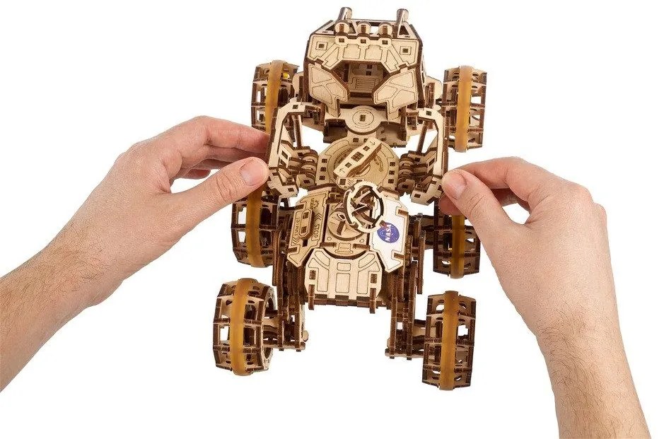 Ugears 3D drevené mechanické puzzle Mars Rover
