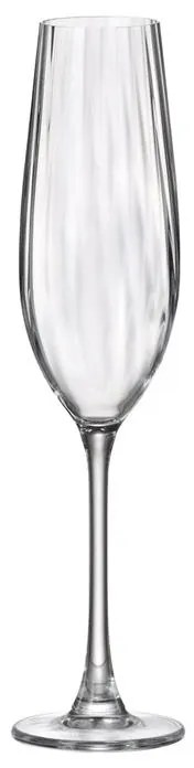 BOHEMIA COLUMBA OPTIC POHÁR NA ŠAMPANSKÉ 260ML SADA 2KS