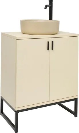 Ceramia Easy kúpeľňová skrinka s umývadlom 60x73x36 cm jasmín mat EASYUMDB9