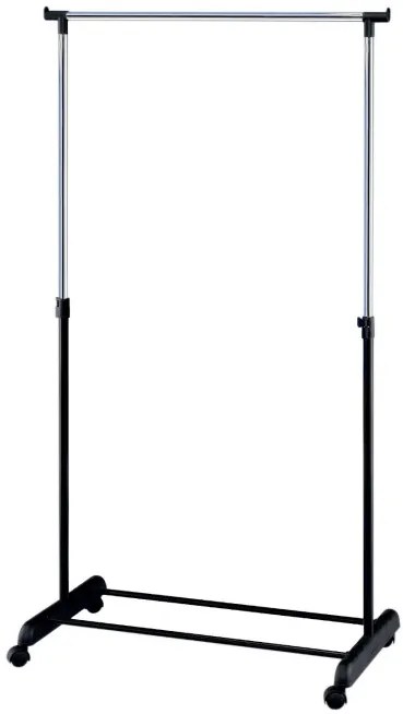 Vešiakový stojan na kolieskach IDA čierny