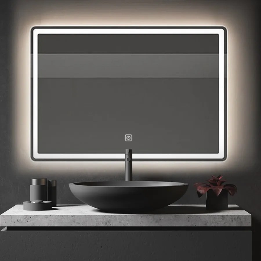 Dotykové zrkadlo s LED osvetlením COLOR 80x60 cm