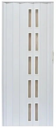 Skladacie dvere 005S biele matné 80 cm