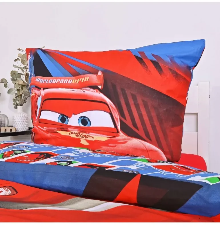 Detské obliečky Cars 80x80 + 140x200 cm