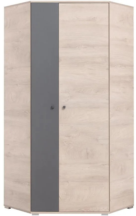 Rohová skriňa Delta dl2 dub/antracit