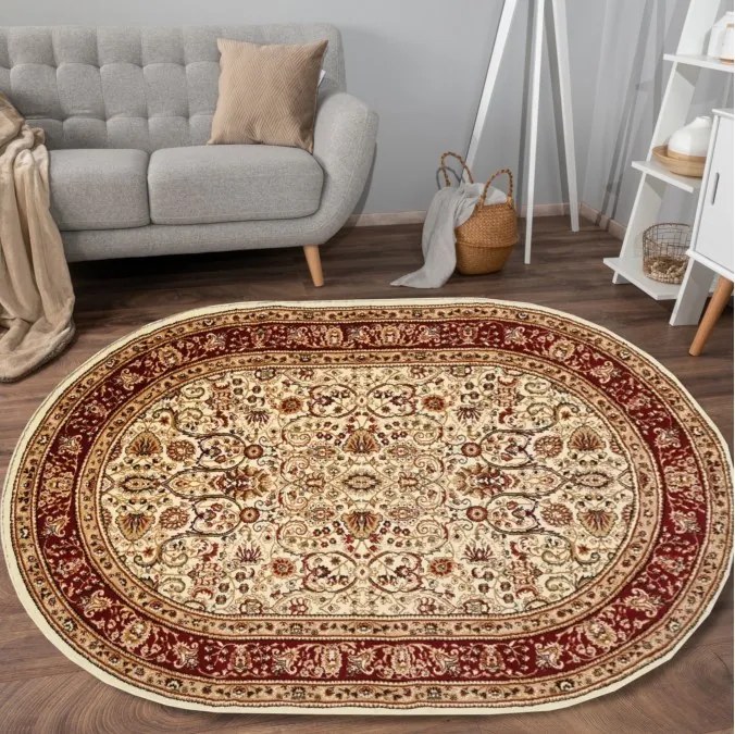 DC Koberec Orient ovál 007 krémová Rozmer: 60×100 cm
