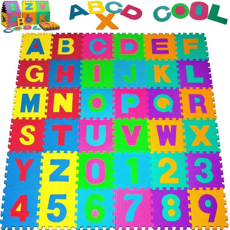 Spielwerk Penová podložka pre deti PUZZLE, 86 dielov, viacfarebná