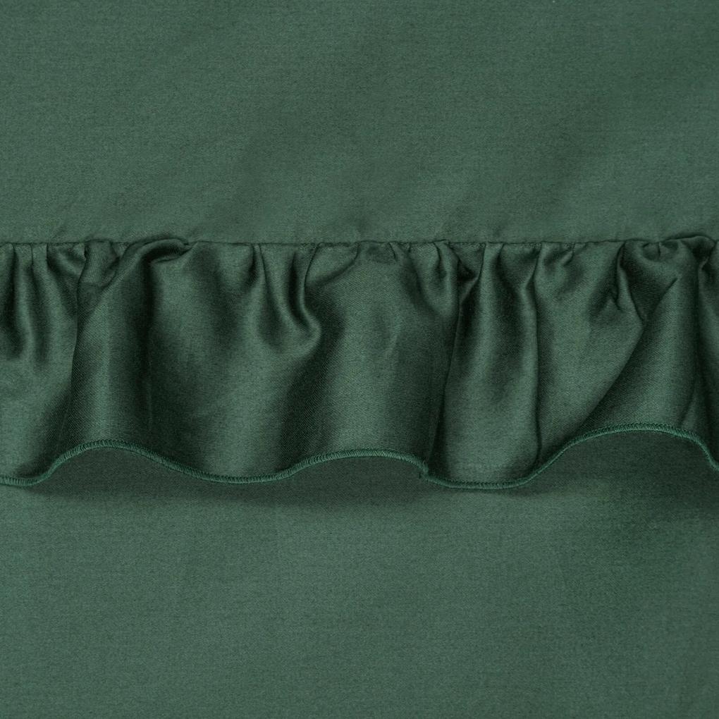 Posteľné obliečky saténové REINA 160 x 200cm , 2ks 70 x 80 cm zelená