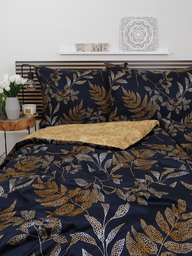 Saténové obliečky - Gabriela tmavo modré