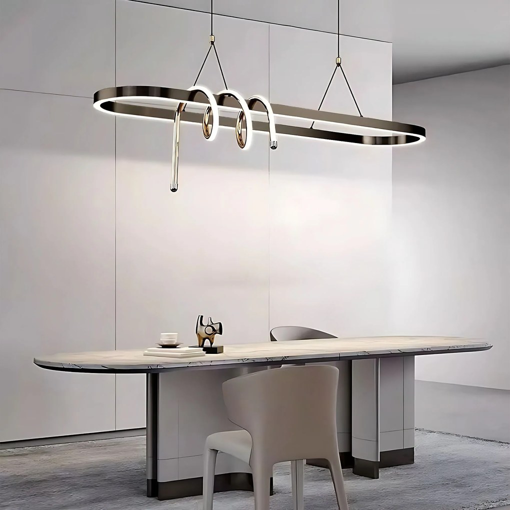 Toolight Toolight, LED stropné osvetlenie 120cm, 32W, 3000K, LHJ040-CP, čierna matná, OSW-50018