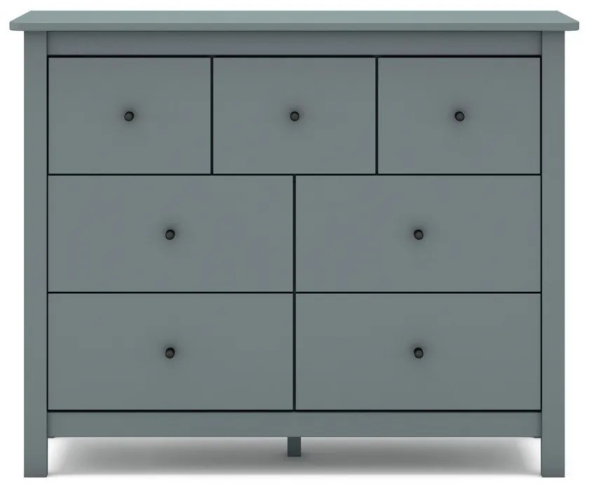 Komoda sivozelená z borovicového dreva 110x80x40 cm Misti – Marckeric