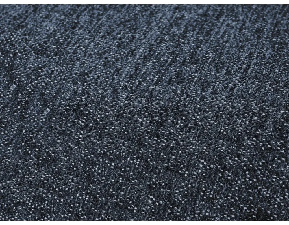 Tmavomodrá ženilková rozkladacia/s úložným priestorom rohová pohovka (pravý roh/do L) Everest – Bobochic Paris