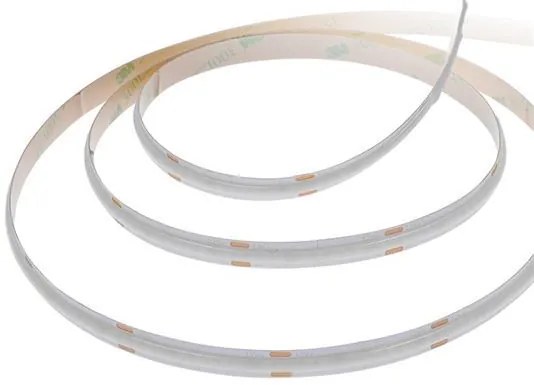 SOLIGHT COB LED pásik, sada s adaptérom, vypínač, 5m, 8W/m, 800lm/m, denná modrá