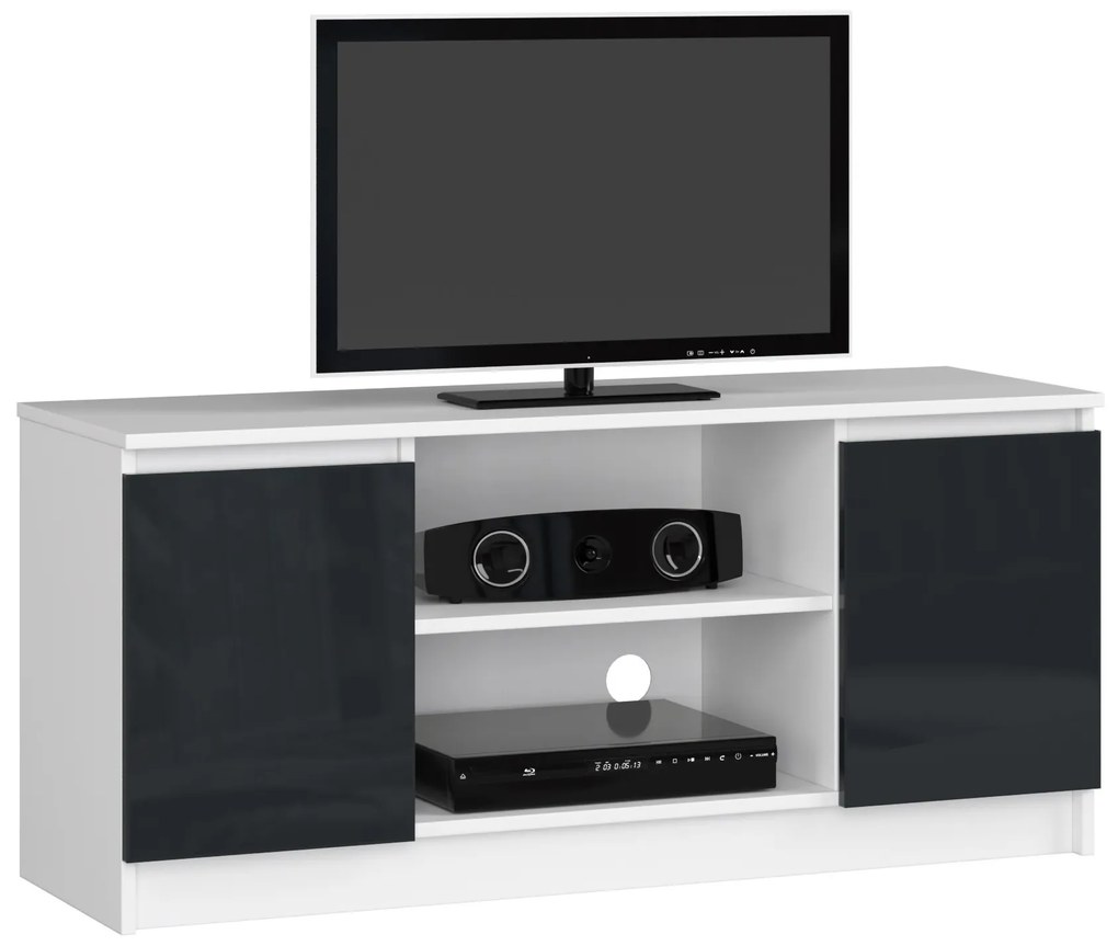 TV stolík Darian (grafit vysoký lesk). Akcia -21%. Vlastná spoľahlivá doprava až k Vám domov. 1068728
