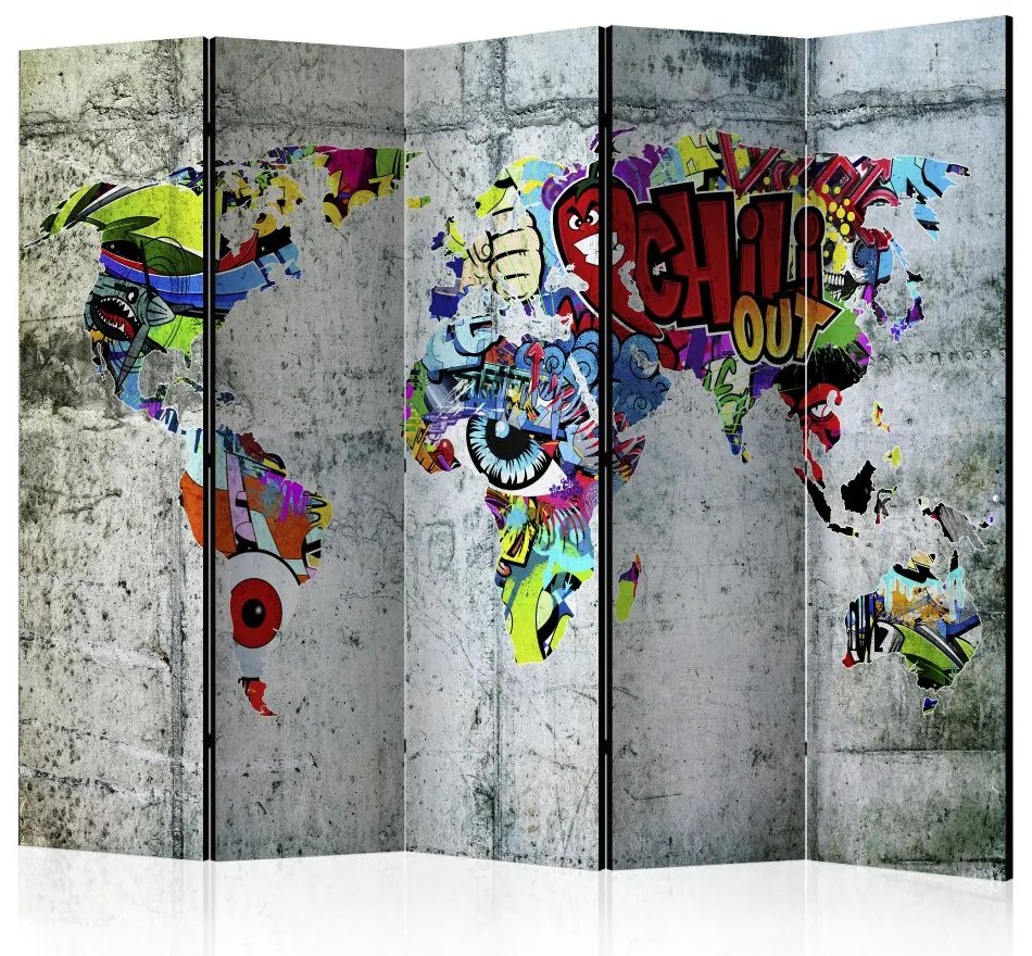 Artgeist Paraván - Graffiti World [Room Dividers]