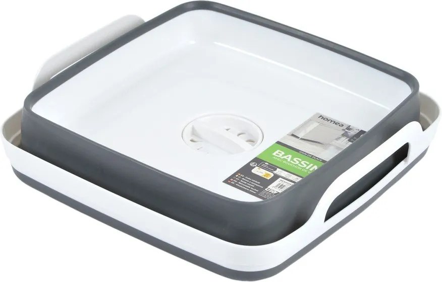 Biely/sivý lavór 9 l – Homéa