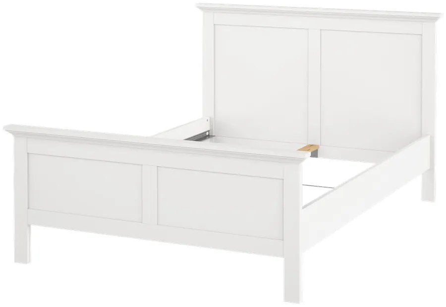 Biela dvojlôžková posteľ 140x200 cm Paris – Tvilum