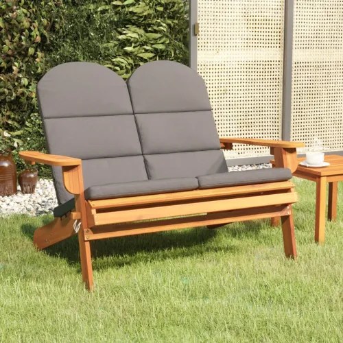 vidaXL Adirondack Záhradná lavička s vankúšmi 126 cm masívna akácia-