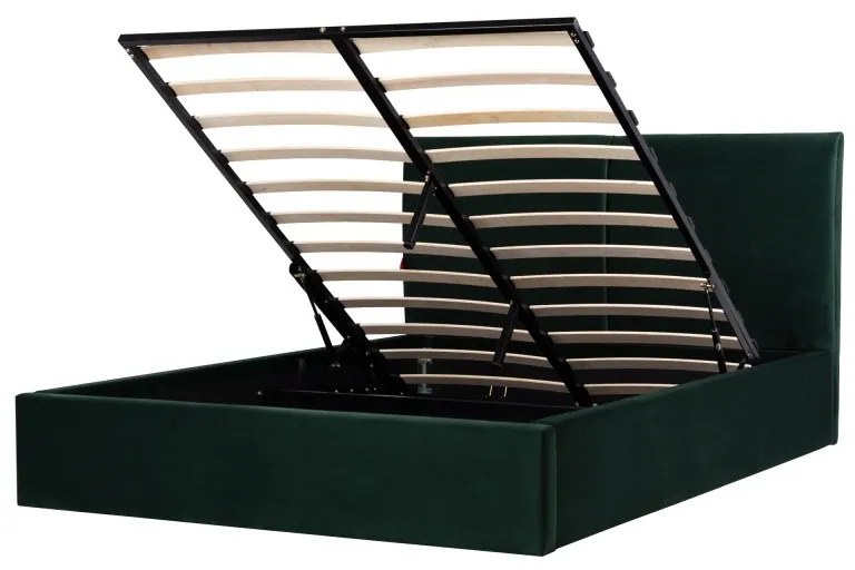 Hector Čalúnená posteľ Hold 140x200 dvojlôžko - zelené