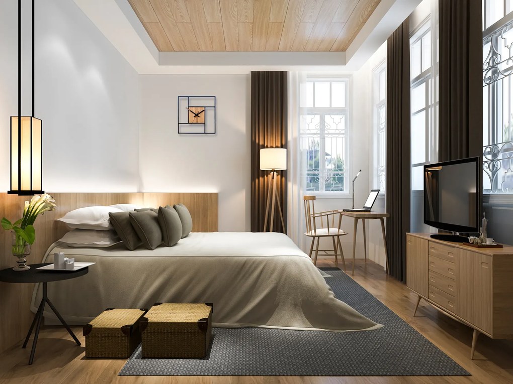 Nástěnné hodiny Steve 33 cm černé/hnědé