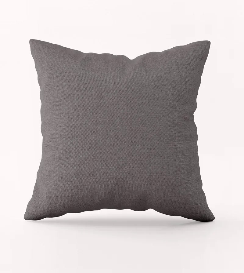 Bavlnená obliečka na vankúš - tmavo šedá Veľkost obliečok: 40 x 40 cm, Zapínanie: Gombíky
