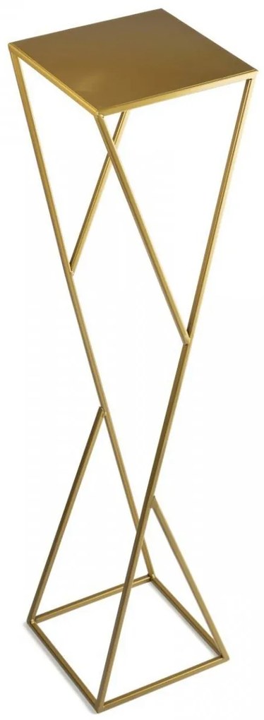 Stojan na kvety LOFT I zlatý 100 cm