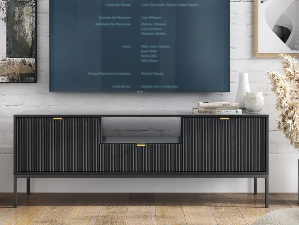 TV skrinka Nova, čierna