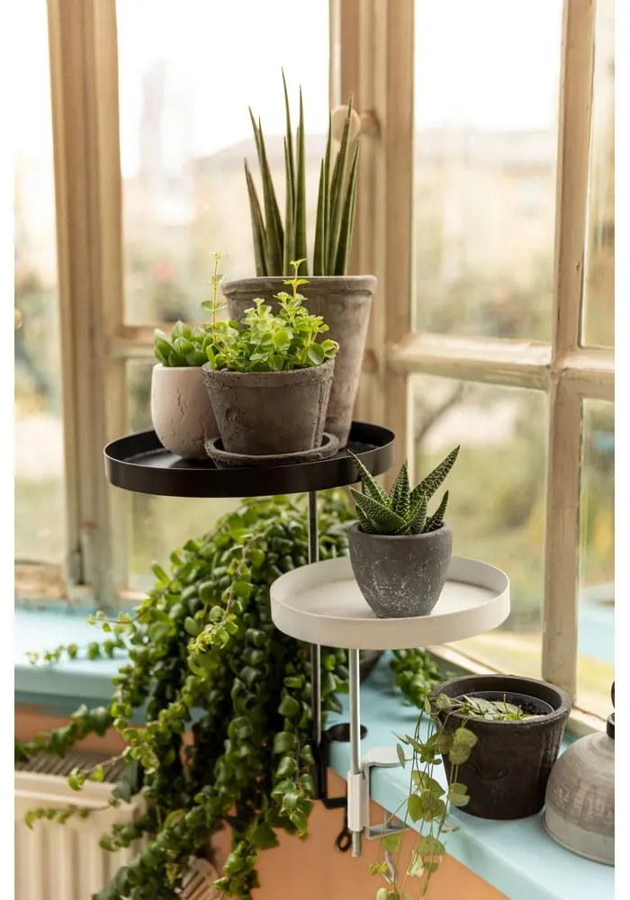 Set 3 sivých terakotových kvetináčov Esschert Design