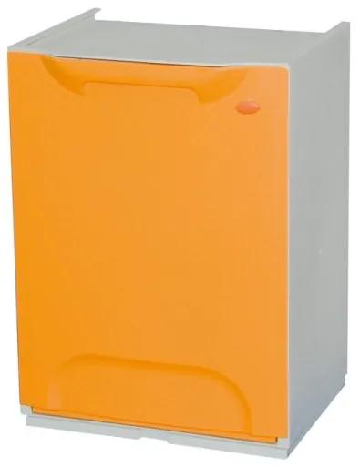 ArtPlast Plastový odpadkový kôš na triedenie odpadu, žlto-oranžová, 1x 14 l