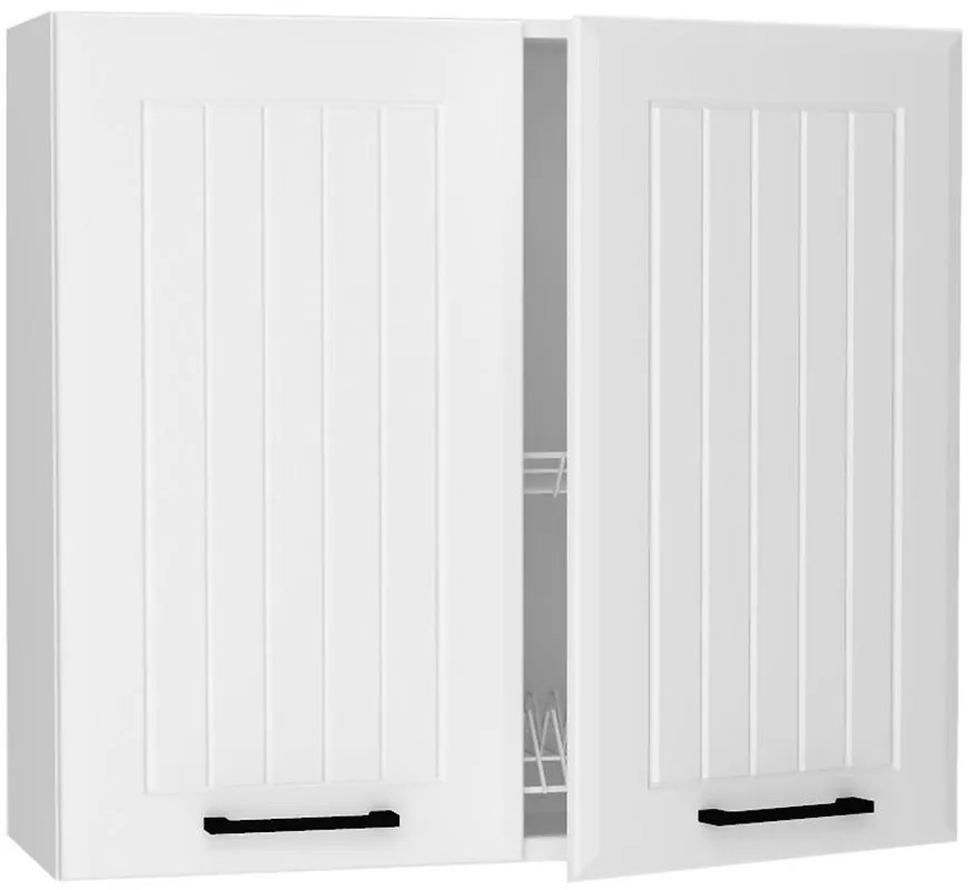 Skrinka do kuchyne Irma W80su Alu Biely hrášok Mat