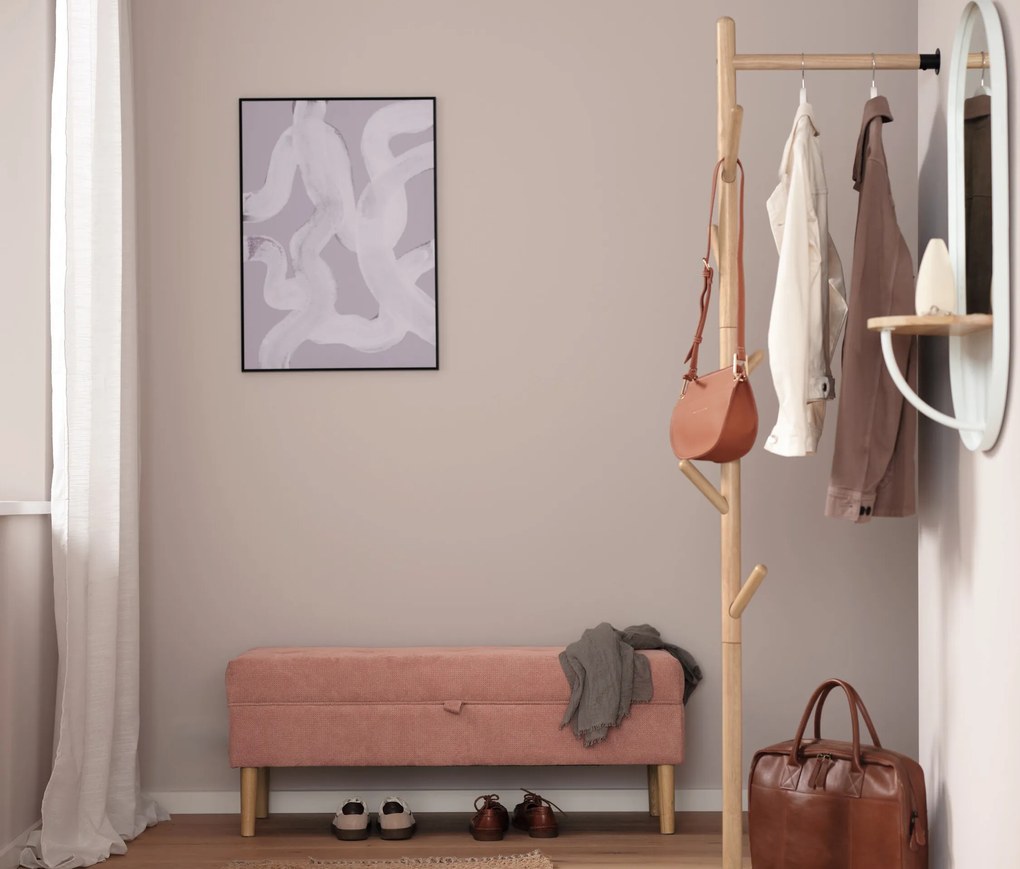 Čalúnená lavica s odkladacím priestorom