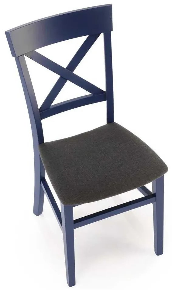 Jedálenská stolička Rebecca, čierna / modrá