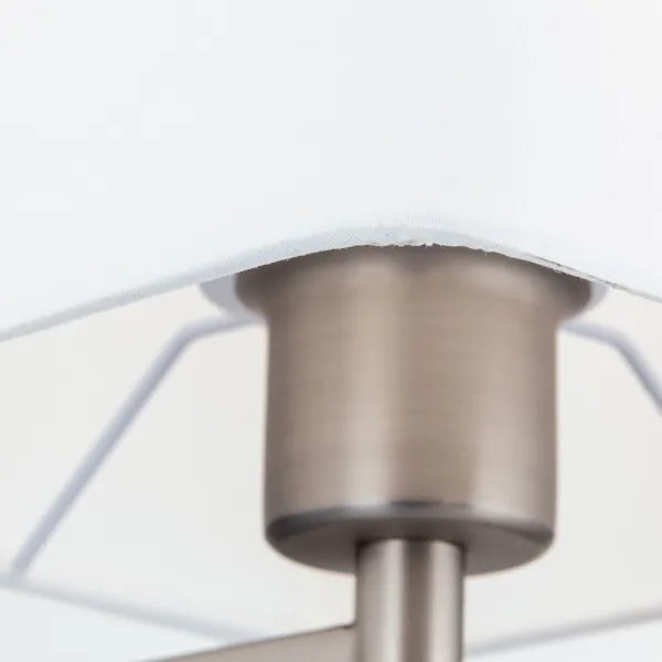 Orion Stl 12-1187/1 - Stojacia lampa CARLTON 1xE27/40W/230V biela/matný chróm