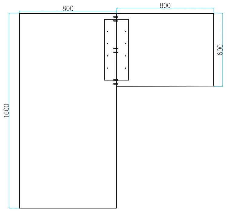 Rohový kancelársky písací stôl PRIMO FLEXIBLE 1600 x 1600 mm, breza