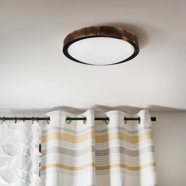 Brilagi - LED stropné svietidlo CARVALHO SLIM SMOKEY LED/20W/230V dub pr. 27,5 cm