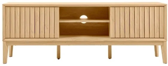TV stolík LUCERO s posuvnými dvierkami, dekor dub, 160cm