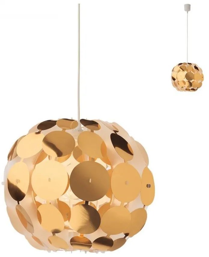 Redo 01-1508 - Luster na lanku ODEON 1xE27/42W/230V pr. 36 cm zlatá