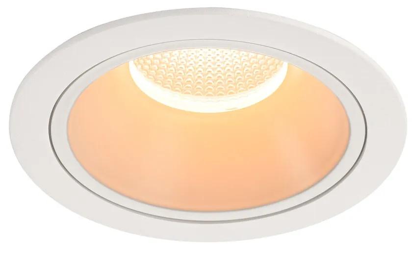Stropné svietidlo SLV NUMINOS® DL XL vnitřní LED zápustné stropné svietidlo biela/biela 2700 K 55° 1004004