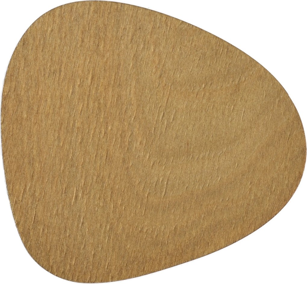 Sada 6 ks dřevěných prostírání WOODY medová