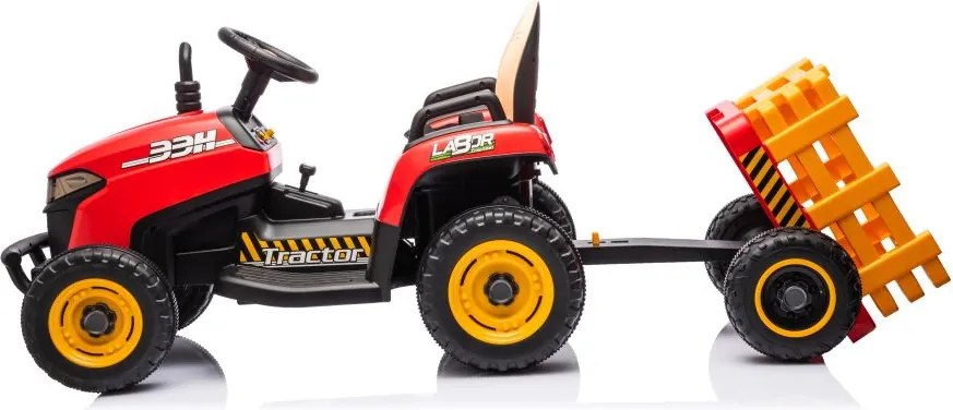 LEAN CARS Elektrický traktor BBH-030 červený
