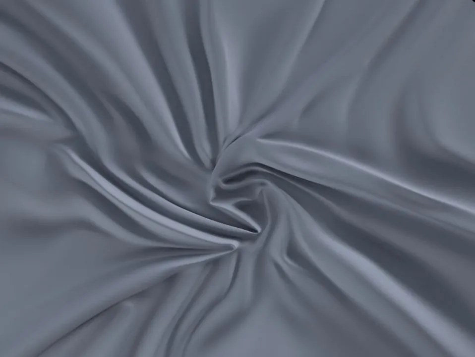 Saténové prestieradlo s gumou tmavo sivé 140x200 cm