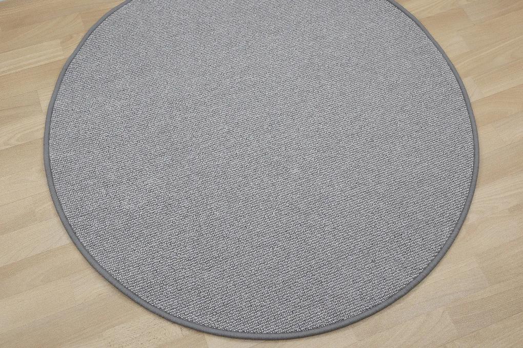 Vopi koberce Kusový koberec Porto sivý kruh - 100x100 (priemer) kruh cm