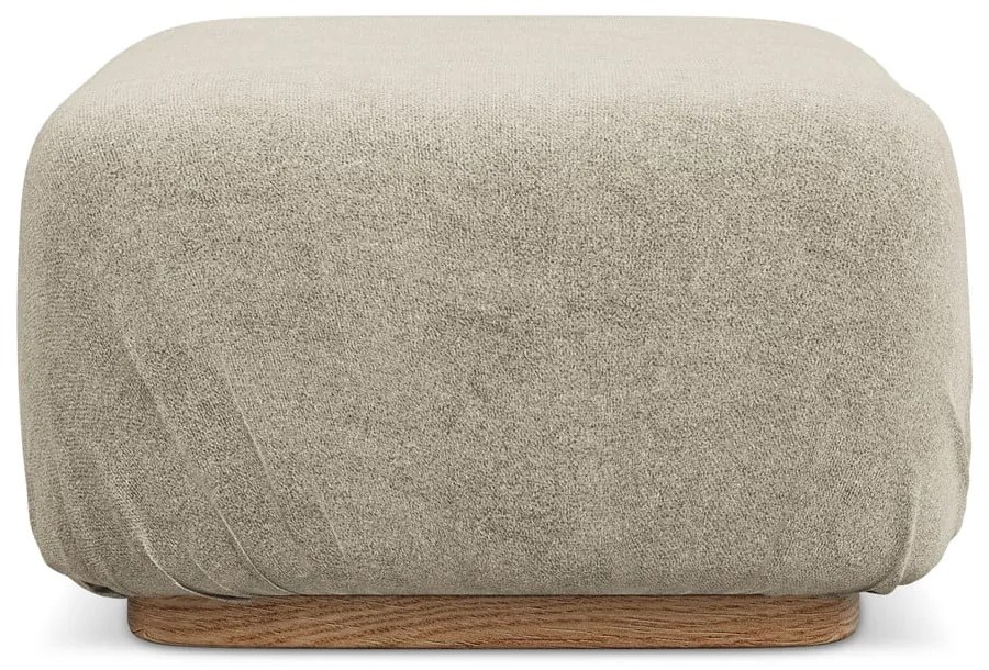 Béžová modulárna podnožka z textílie buklé Ailani – Makamii