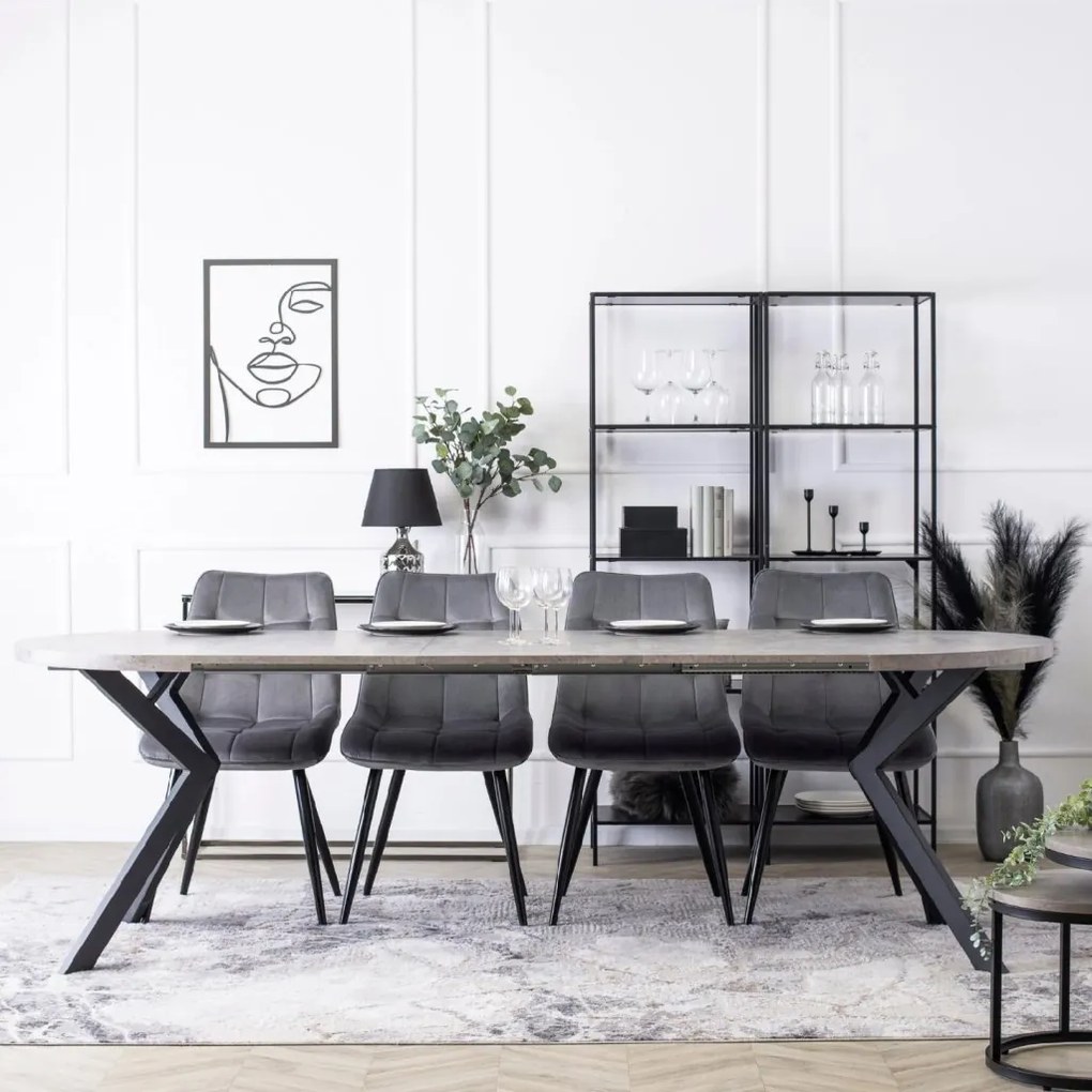 PROXIMA.store - Okrúhly stôl LUKAS FARBA: čierna