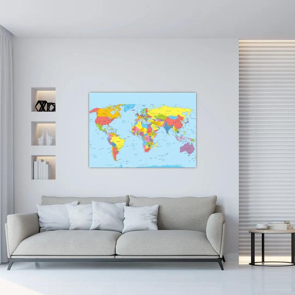 Mapa sveta - obraz